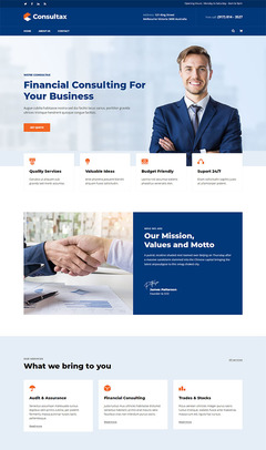 商業(yè)財務咨詢網(wǎng)站HTML5模板